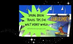 Spring Break Travel Tips For Walt Disney World