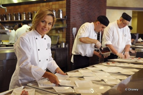 Cat Cora in the Kitchen at Kouzzina