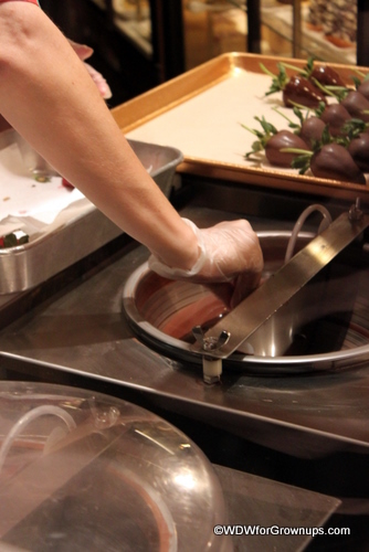 Dipping the Strawberries