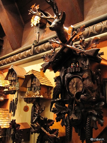 Cuckoo clocks in the Germany Pavilion