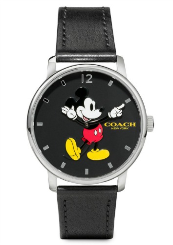 Mickey Mouse Grand Leather Watch by COACH