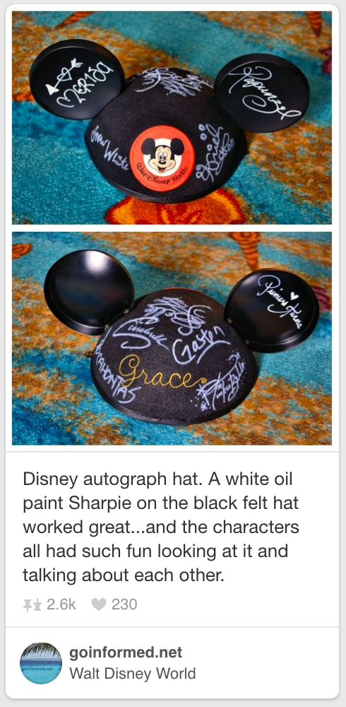 An Autographed Ear-hat Is Pure Disney Fun