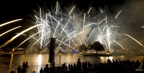 Fireworks during IllumiNations: Reflections of Earth