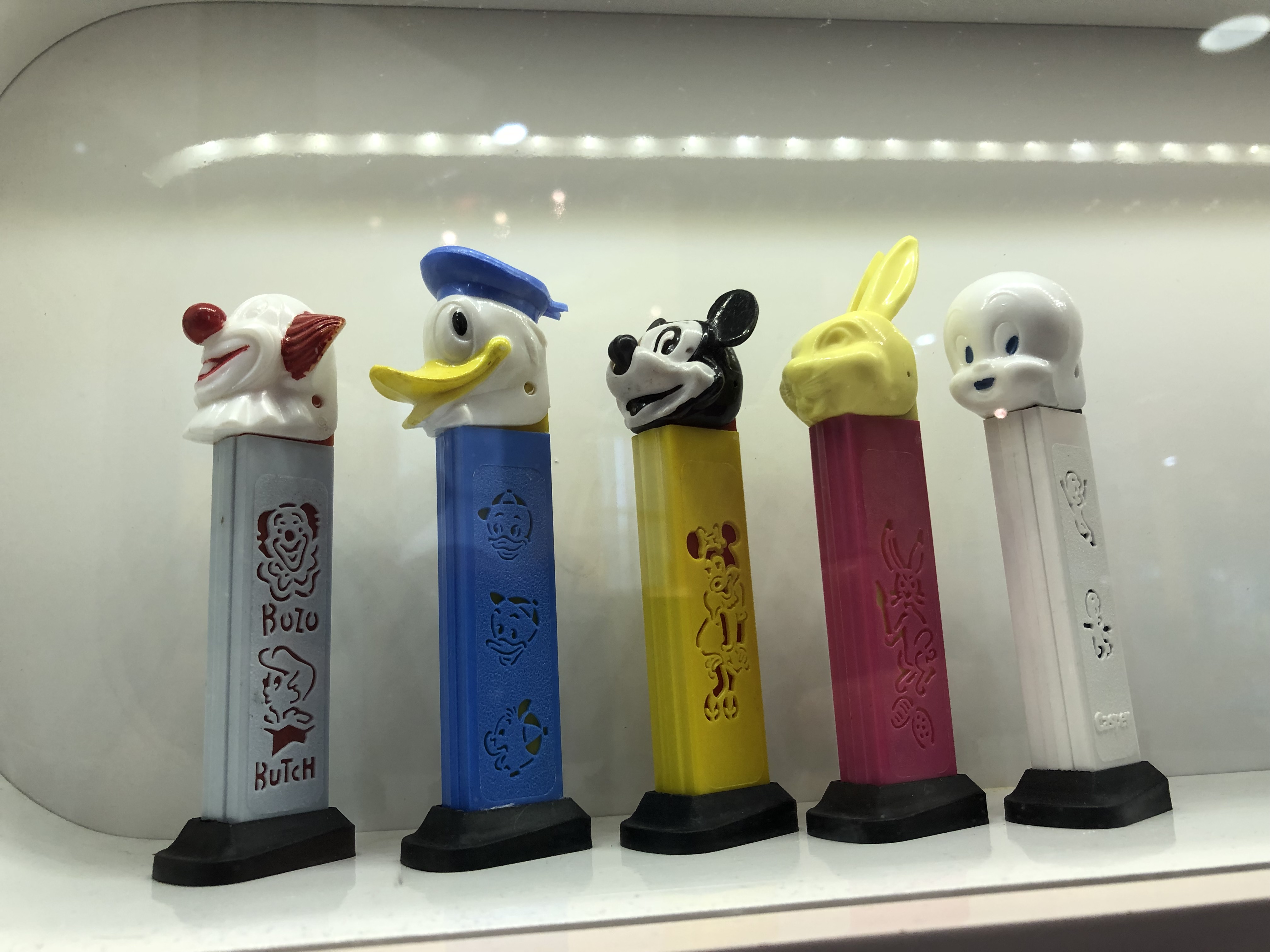 Early Mickey and Donald Pez Dispensers