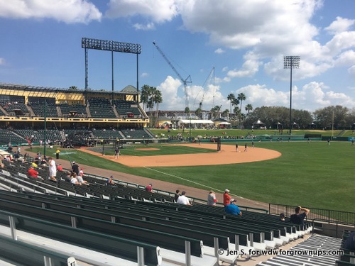 Pre-Game Warm-Up With New Venue In Background