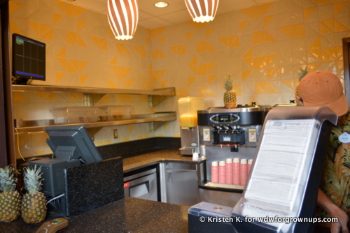 Cheerful Yellow Tiles And Fresh Pineapple