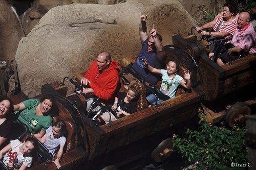 All the feels on the Seven Dwarfs Mine Train at the Magic Kingdom