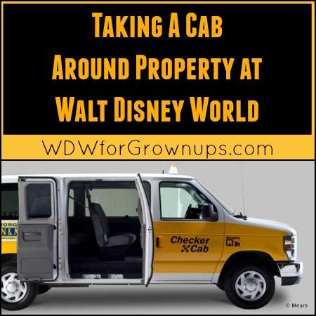 Taking A Cab At Walt Disney World