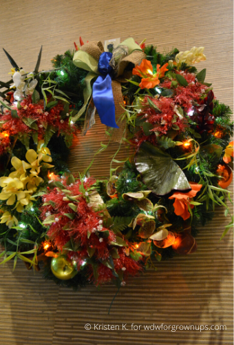 Polynesian Village Christmas Wreath