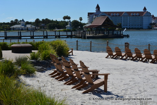 Adirondack Chairs On The Polynesian Village Resort Beach