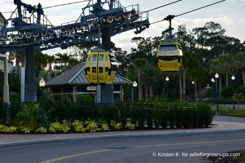 Skyliner Gondolas Approaching