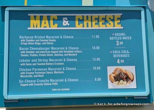Gourmet Mac & Cheese Manu