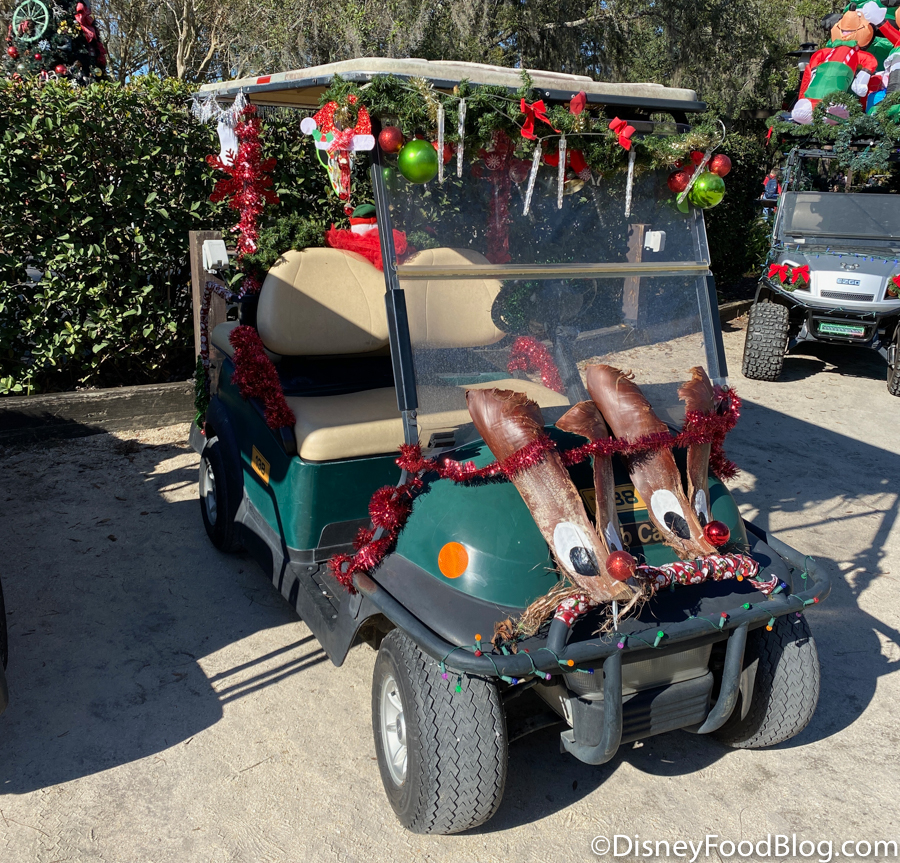 Festive Guest Golf Cart