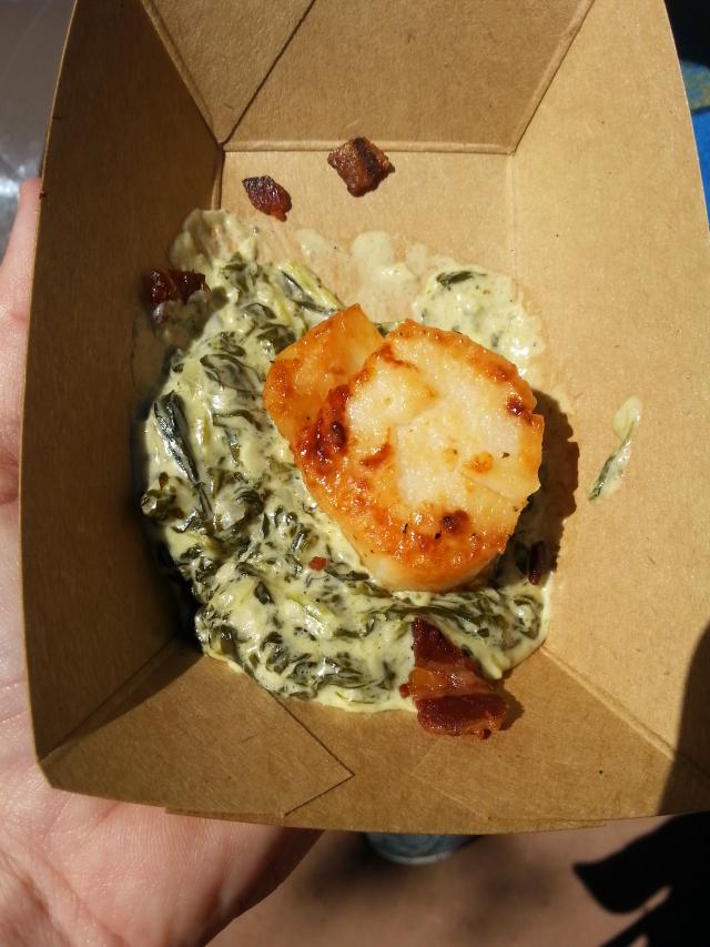 Scallop with Spinach Gratin