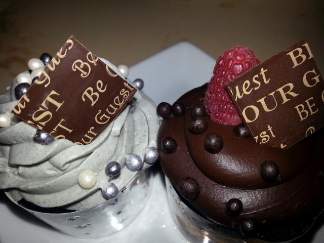 The Master's Cupcake and Triple Chocolate Cupcake