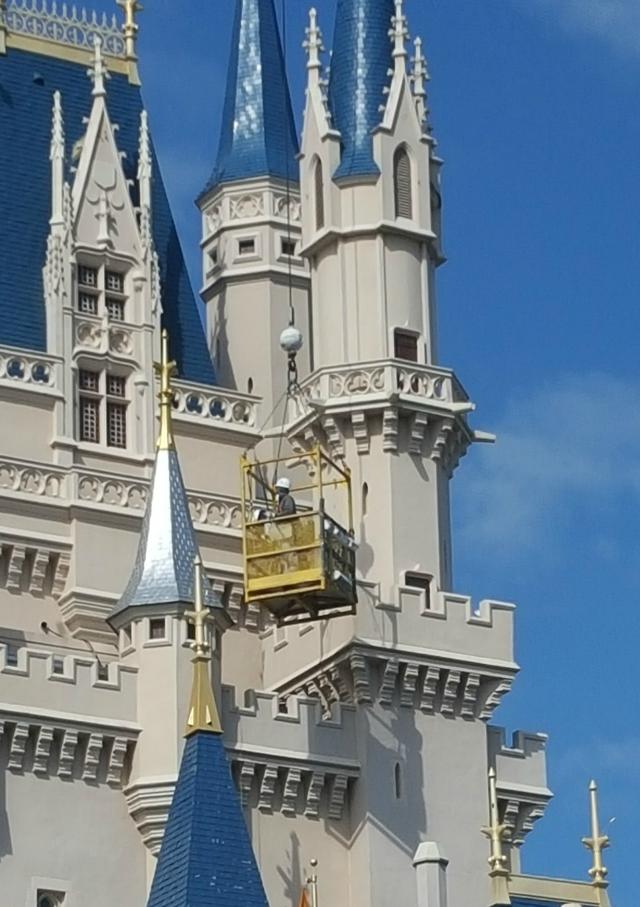 Better view of the castle work