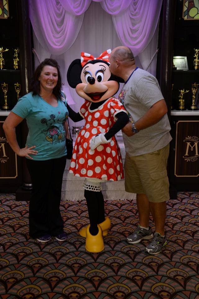 Joe Kissing Minnie.  I didn't even know he did this!