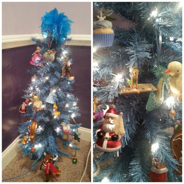 Blondie's blue tree...  the color kills me but she picked it lol