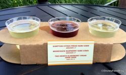 Cider Flight At The Food & Wine Festival Farm Fresh Marketplace Booth