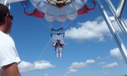 Parasailing with Sammy Duvall at Walt Disney World