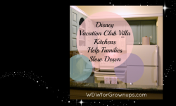 Disney Vacation Club Villa Kitchens Help Families Slow Down 