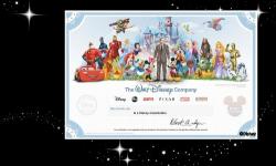 Disney Unveils Collectible Shareholder Certificate