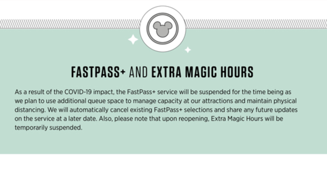 No FastPass+ or Extra Magic Hours