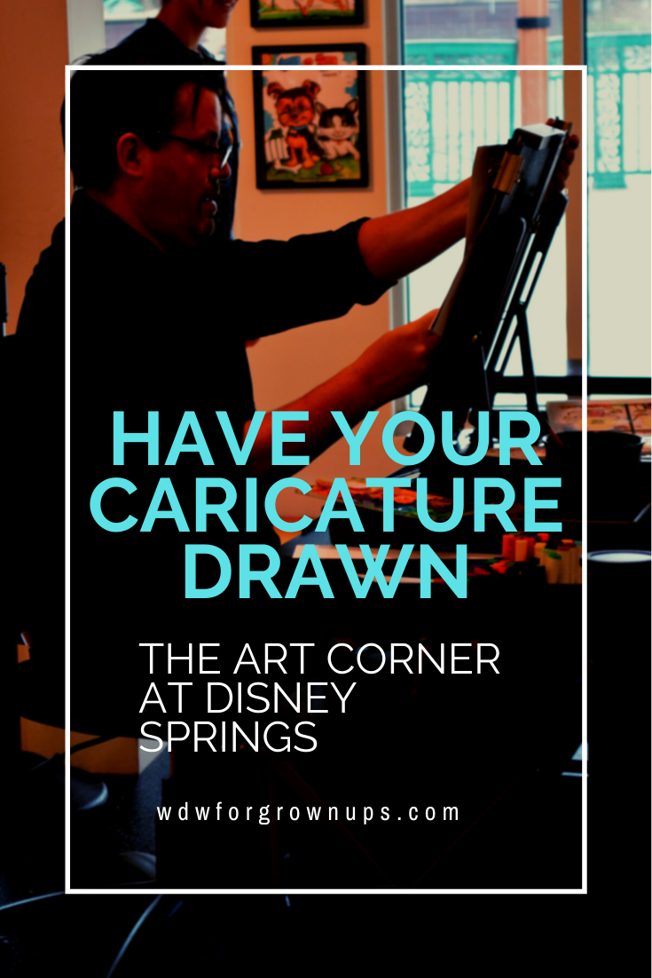 Have Your Caricature Drawn At The Art Corner In Disney Springs