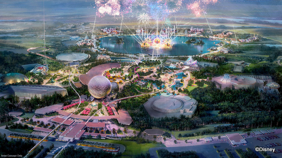 A Reimagined Epcot Concept Art