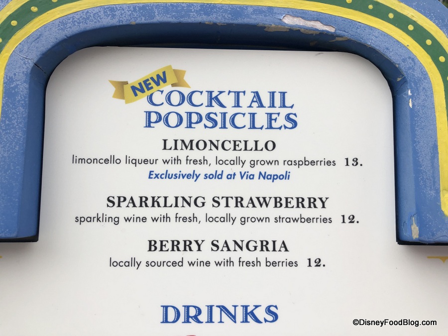 Cocktail Popsicles at Italy's Donkey Cart