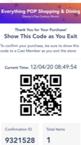 Show Your QR Code At The Exit