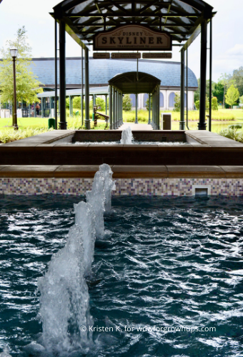 Delicate Tile Mosaics Span Above Fountains