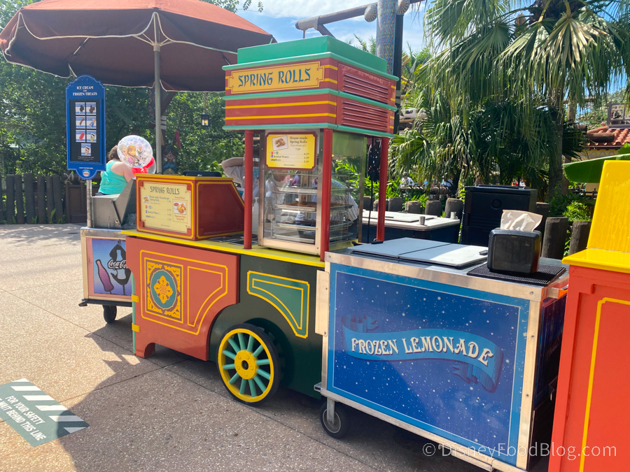 Magic Kingdom Adventureland Spring Roll Cart