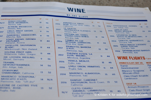 Terralina Has An Ample Wine List To Enjoy